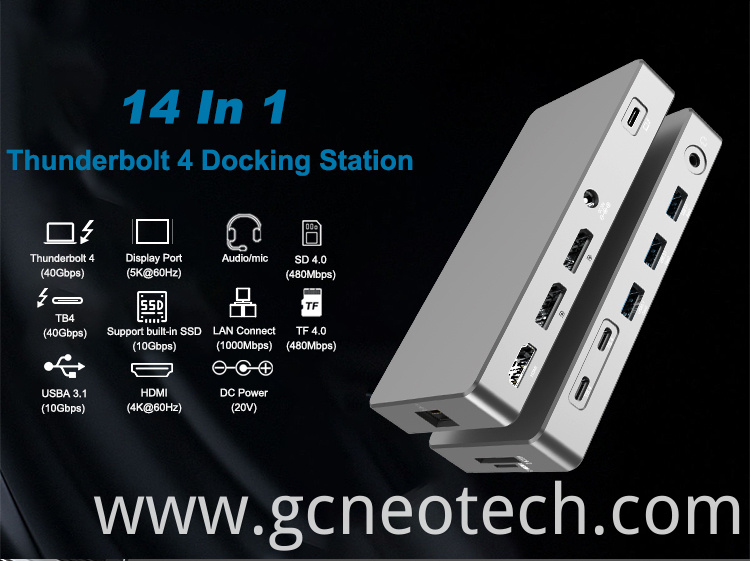 Thunderbolt Dock with Thunderbolt 4 cable